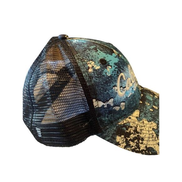 Cabela's Club Men's Camouflage Mesh Back Adjustable Snapback Hat Black One Size - Picture 2 of 7